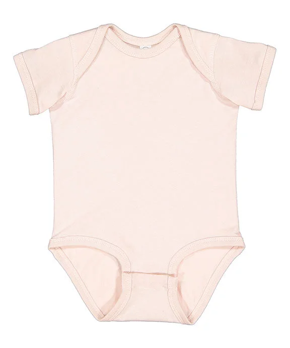 4424 - Rabbit Skins Infant Fine Jersey Lap-Shoulder Bodysuit | Blush