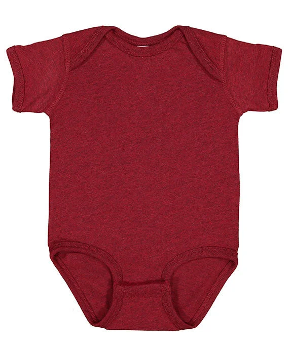 4424 - Rabbit Skins Infant Fine Jersey Lap-Shoulder Bodysuit | Cardinal Blackout