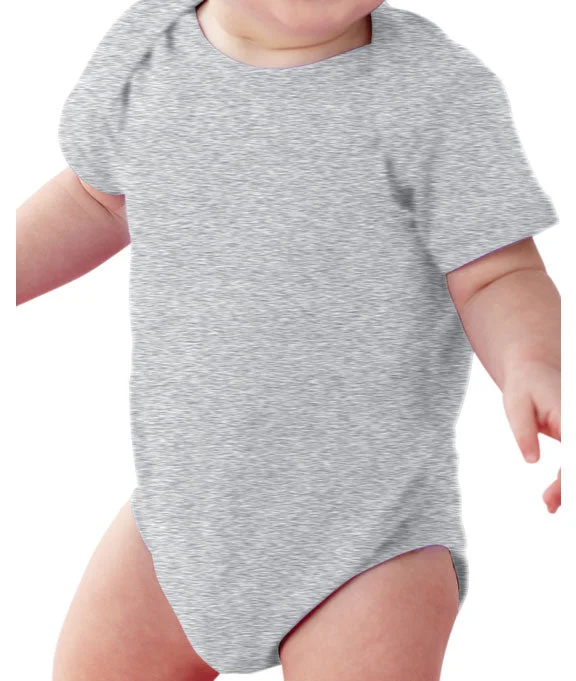 4424 - Rabbit Skins Infant Fine Jersey Lap-Shoulder Bodysuit | Heather