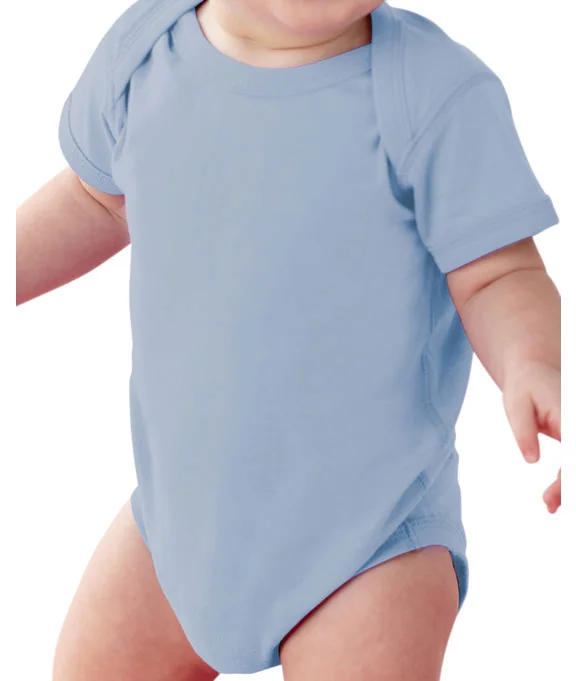 4424 - Rabbit Skins Infant Fine Jersey Lap-Shoulder Bodysuit | Light Blue