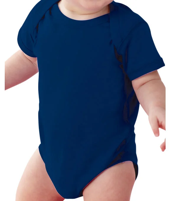 4424 - Rabbit Skins Infant Fine Jersey Lap-Shoulder Bodysuit | Navy