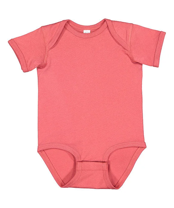 4424 - Rabbit Skins Infant Fine Jersey Lap-Shoulder Bodysuit | Passionfruit