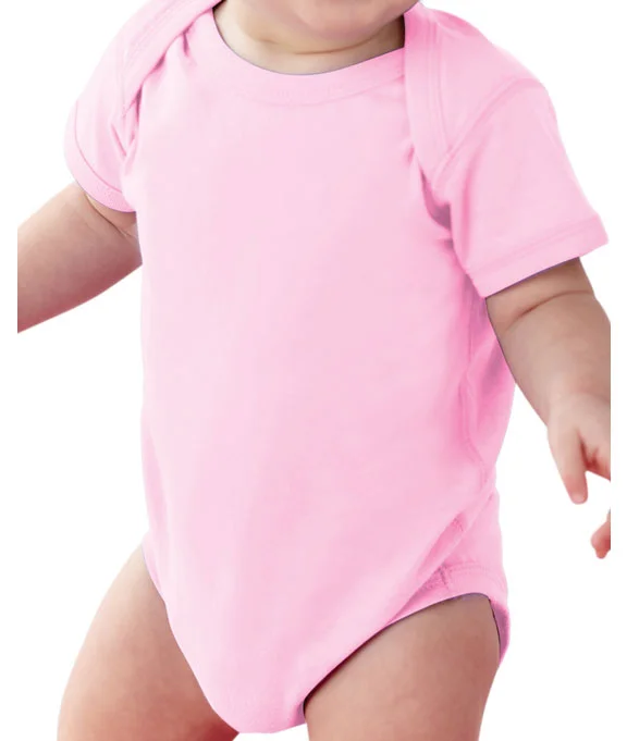 4424 - Rabbit Skins Infant Fine Jersey Lap-Shoulder Bodysuit | Pink