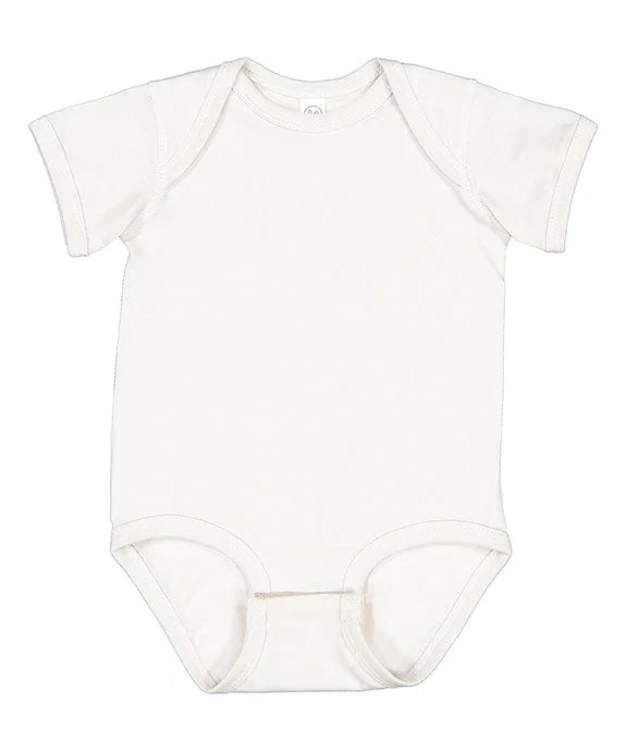 4424 - Rabbit Skins Infant Fine Jersey Lap-Shoulder Bodysuit | Porcelain