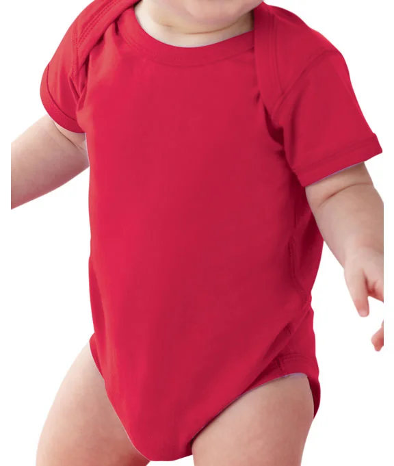 4424 - Rabbit Skins Infant Fine Jersey Lap-Shoulder Bodysuit | Red