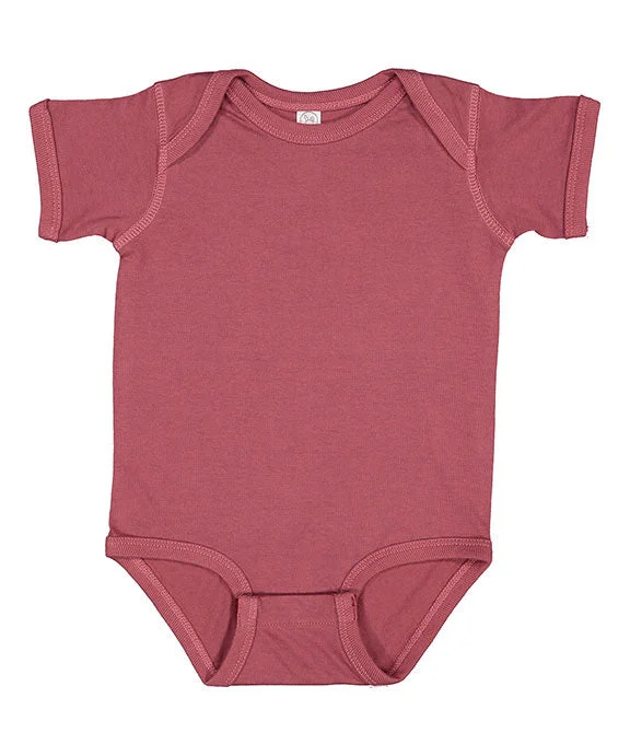 4424 - Rabbit Skins Infant Fine Jersey Lap-Shoulder Bodysuit | Rouge