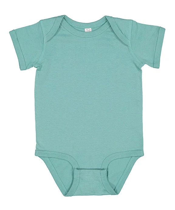 4424 - Rabbit Skins Infant Fine Jersey Lap-Shoulder Bodysuit | Saltwater