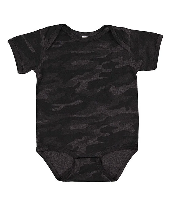 4424 - Rabbit Skins Infant Fine Jersey Lap-Shoulder Bodysuit | Storm Camo