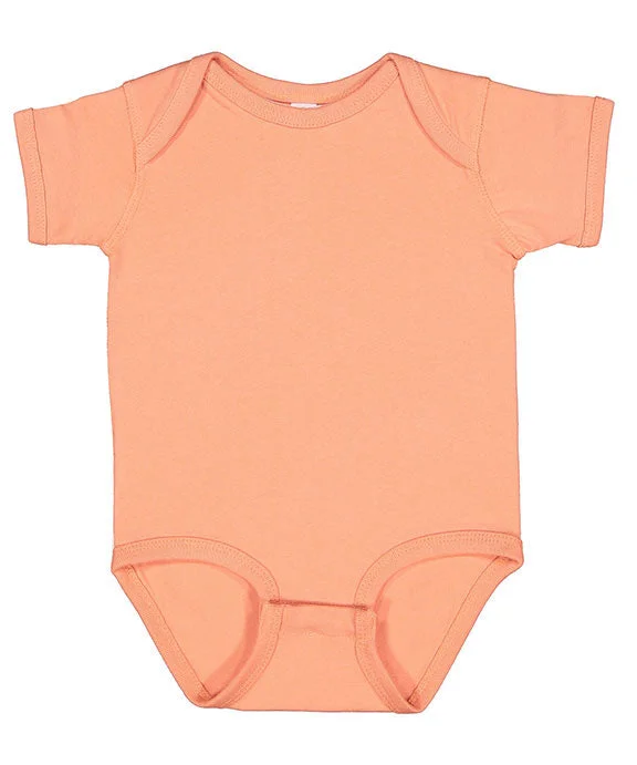 4424 - Rabbit Skins Infant Fine Jersey Lap-Shoulder Bodysuit | Sunset