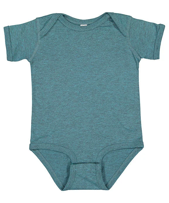 4424 - Rabbit Skins Infant Fine Jersey Lap-Shoulder Bodysuit | Surf Blackout