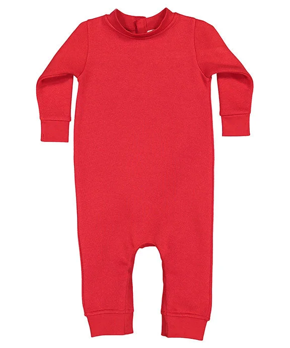 4447 - Rabbit Skins Infant Fleece One-Piece Bodysuit | Red