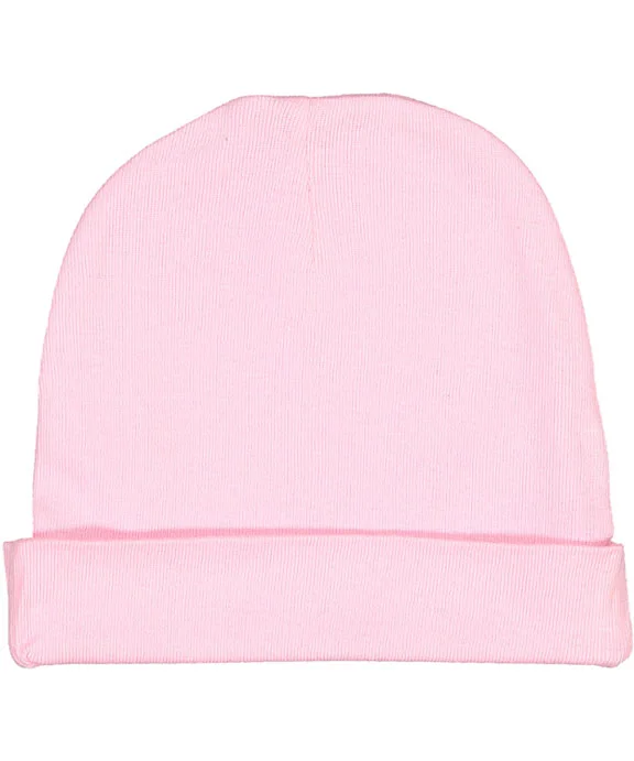 4451 - Rabbit Skins Infant Baby Rib Cap | Pink