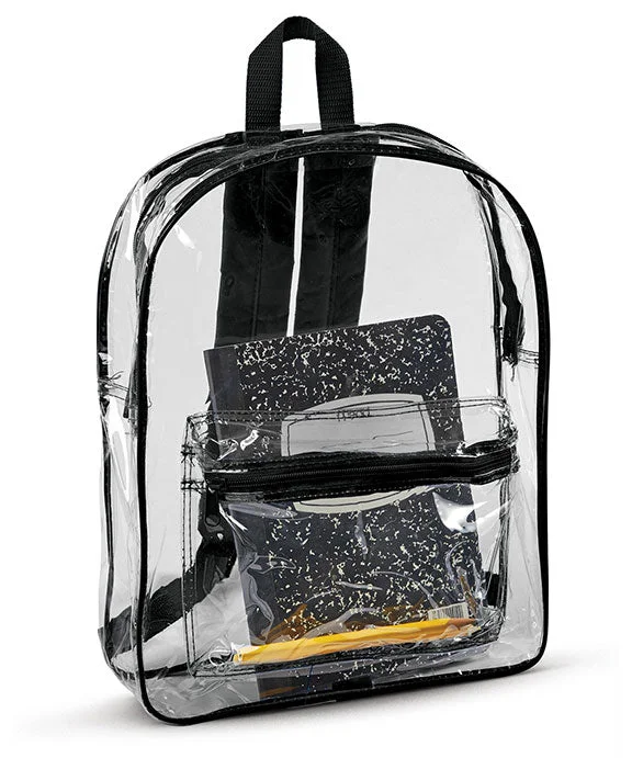 7010 - Liberty Bags Clear Backpack | Black