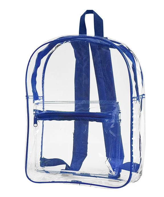 7010 - Liberty Bags Clear Backpack | Royal