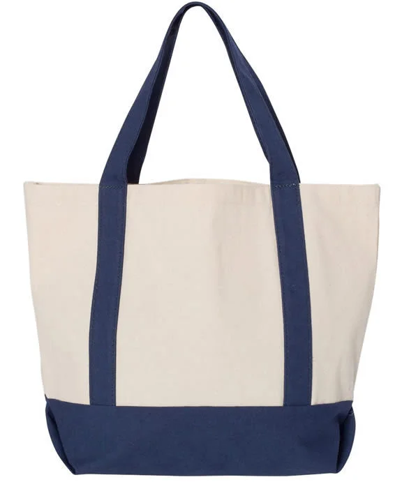 8867 - Liberty Bags Seaside Cotton Canvas Tote Bag | Navy