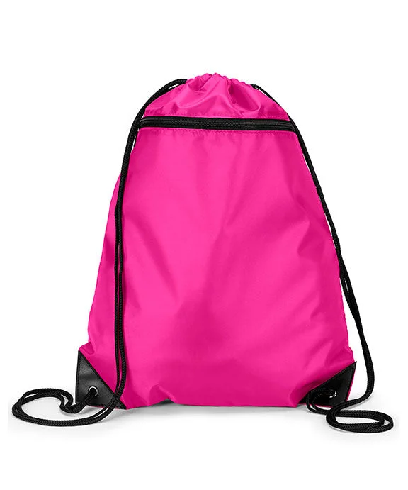 8888 - Liberty Bags Zipper Drawstring Backpack | Hot Pink