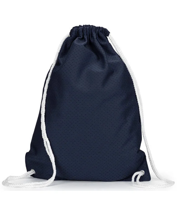 8895 - Liberty Bags Jersey Mesh Drawstring Backpack | Navy