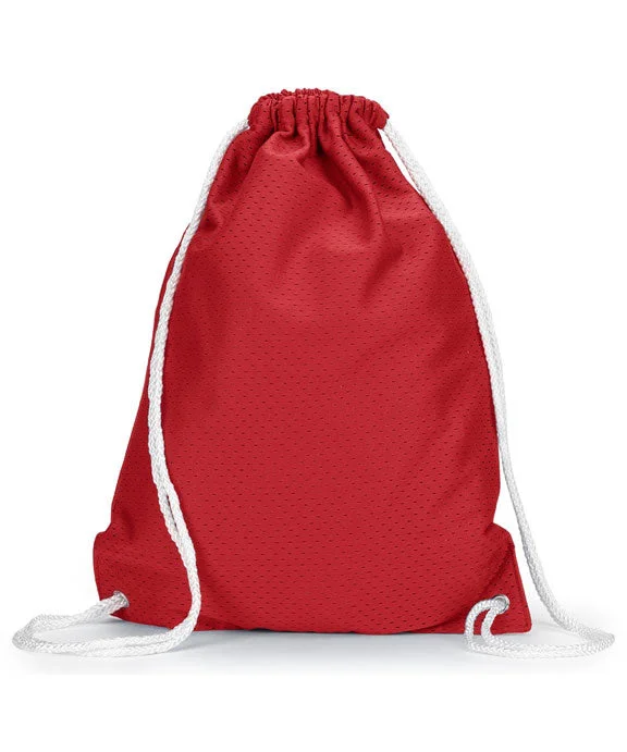 8895 - Liberty Bags Jersey Mesh Drawstring Backpack | Red