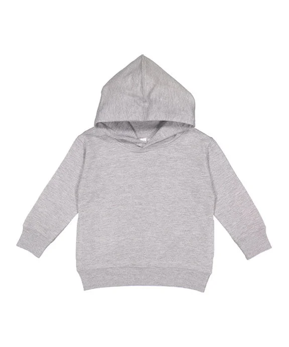 3326 - Rabbit Skins Toddler Hooded Pullover Sweatshirt with Pockets | Heather