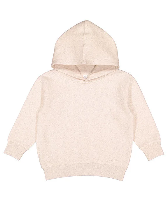 3326 - Rabbit Skins Toddler Hooded Pullover Sweatshirt with Pockets | Natural Heather