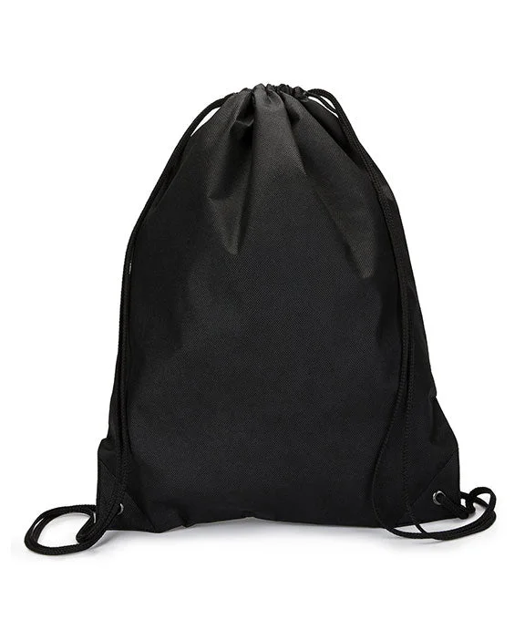 LBA136 - Liberty Bags Non-Woven Drawstring Bag | Black