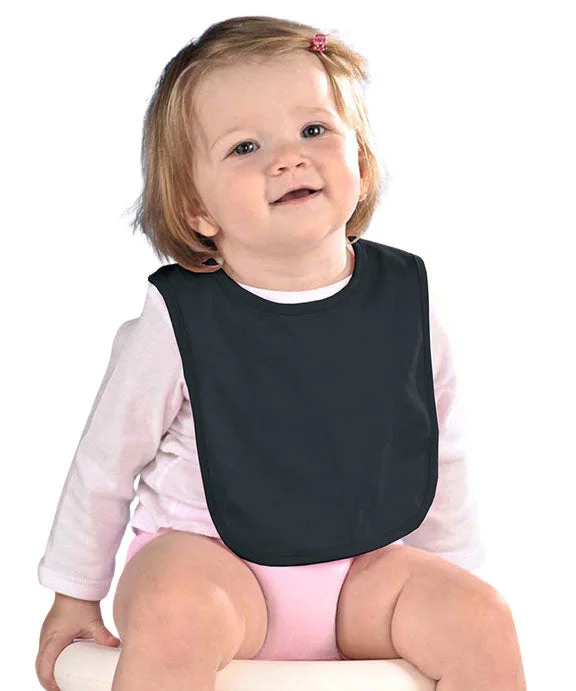 RS1005 - Rabbit Skins Infant Premium Jersey Bib | Black