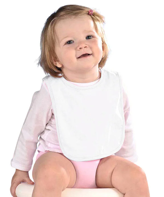 RS1005 - Rabbit Skins Infant Premium Jersey Bib | White