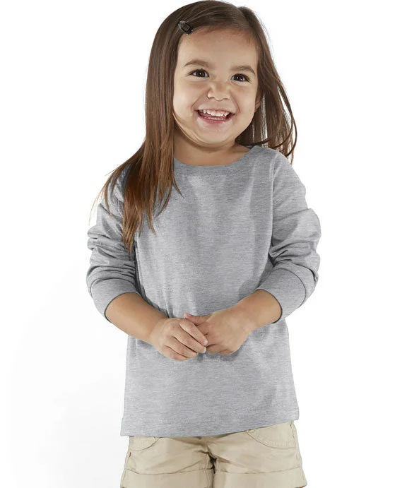 RS3302 - Rabbit Skins Toddler Long-Sleeve Fine Jersey T-Shirt | Heather