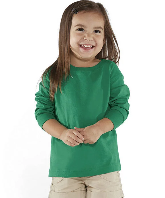 RS3302 - Rabbit Skins Toddler Long-Sleeve Fine Jersey T-Shirt | Kelly Green