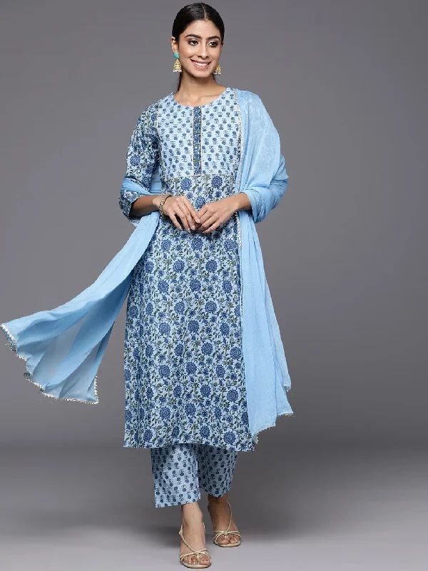 V Neck Collar Kurta Paired With Tonal Dupatta And Tonal Bottom.