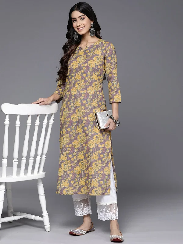 Varanga Floral Printed Pure Cotton Kurta