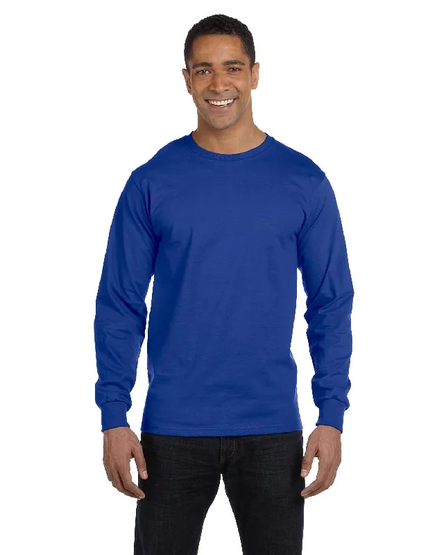 Hanes 5186 Adult Long-Sleeve Beefy-T