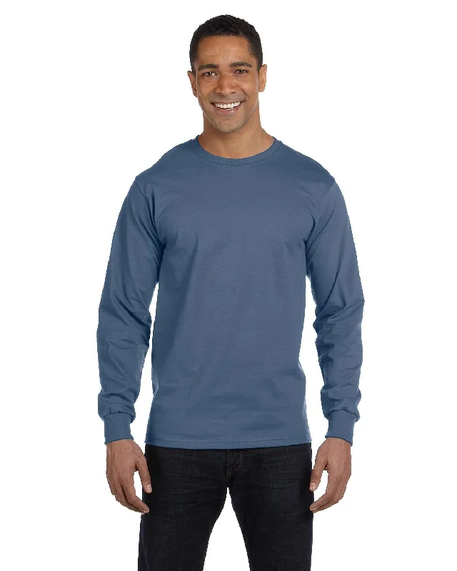 Hanes 5186 Adult Long-Sleeve Beefy-T