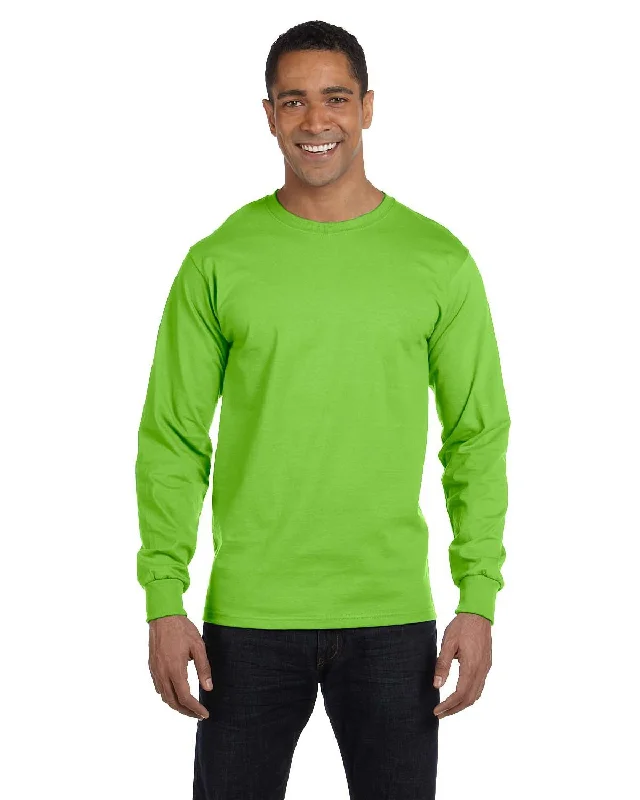 Hanes 5186 Adult Long-Sleeve Beefy-T