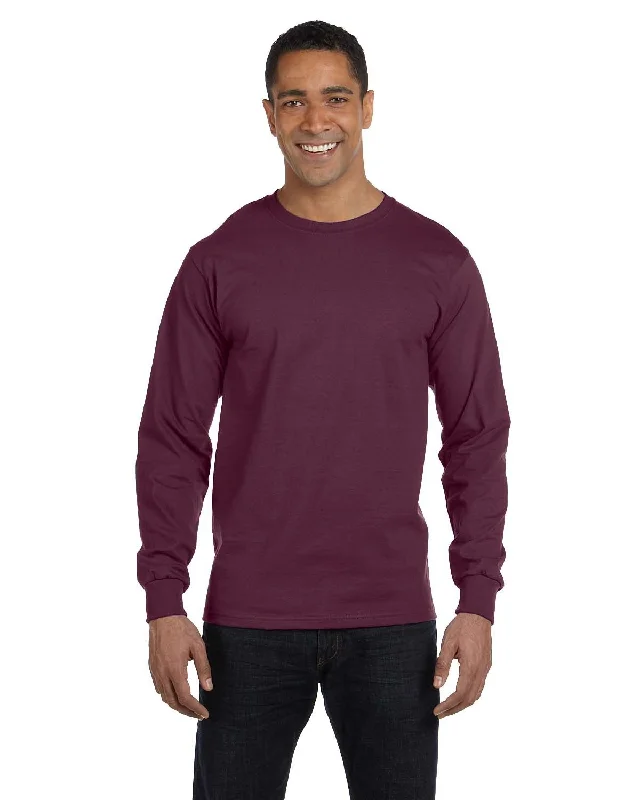 Hanes 5186 Adult Long-Sleeve Beefy-T