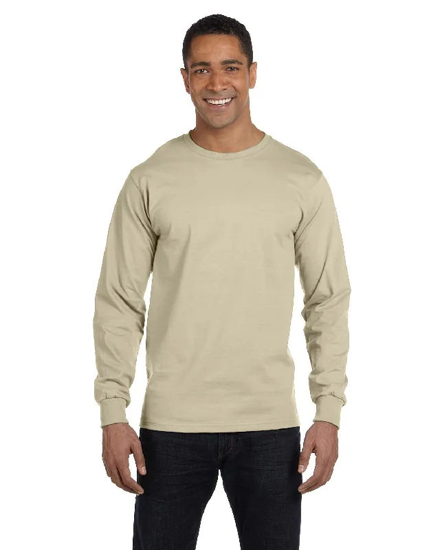 Hanes 5186 Adult Long-Sleeve Beefy-T