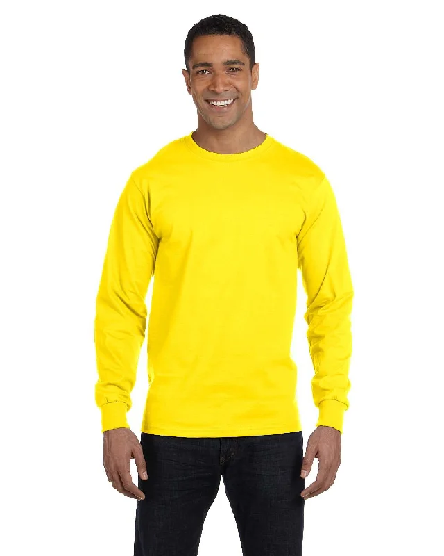 Hanes 5186 Adult Long-Sleeve Beefy-T