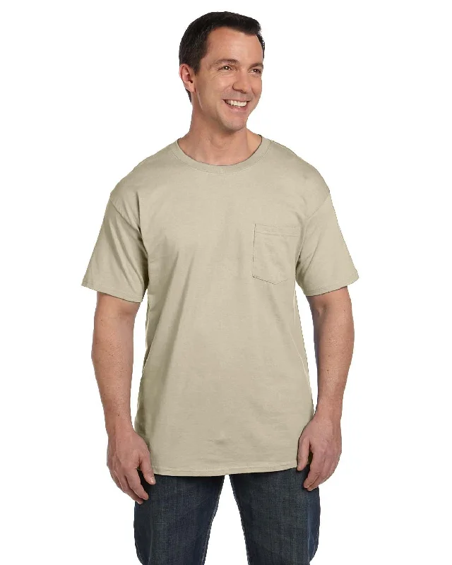 Hanes 5190P Adult Beefy-T with Pocket