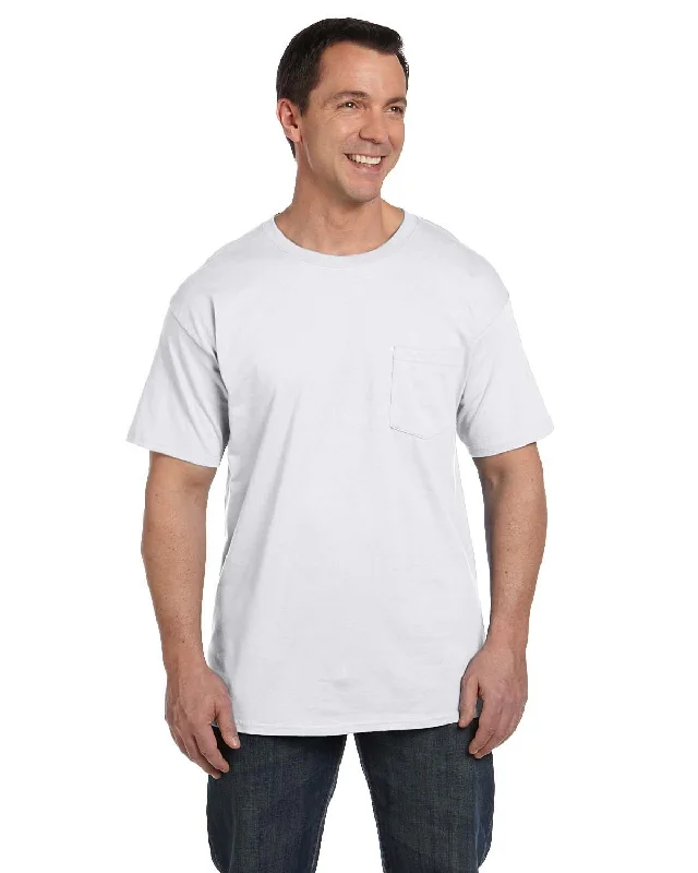 Hanes 5190P Adult Beefy-T with Pocket