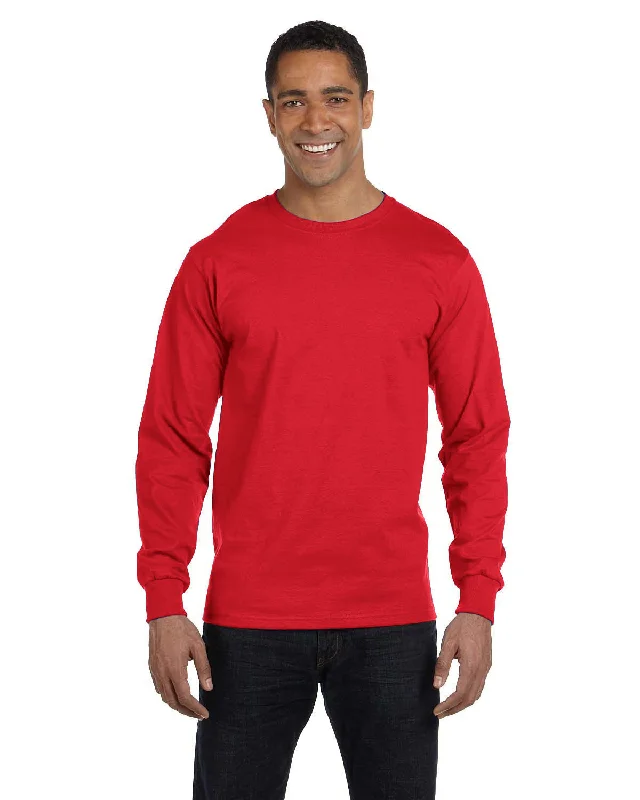 Hanes 5286 Men's ComfortSoft Cotton Long-Sleeve T-Shirt