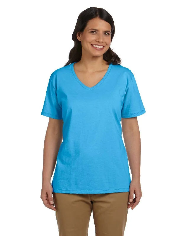 Hanes 5780 Ladies' V-Neck T-Shirt