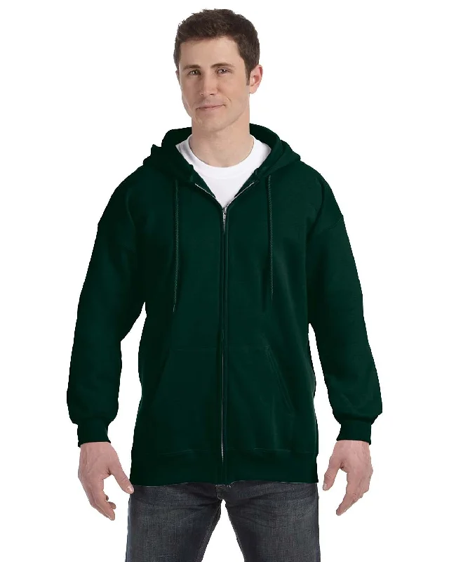 Hanes F280 Adult Ultimate Cotton 90/10 Full-Zip Hooded Sweatshirt