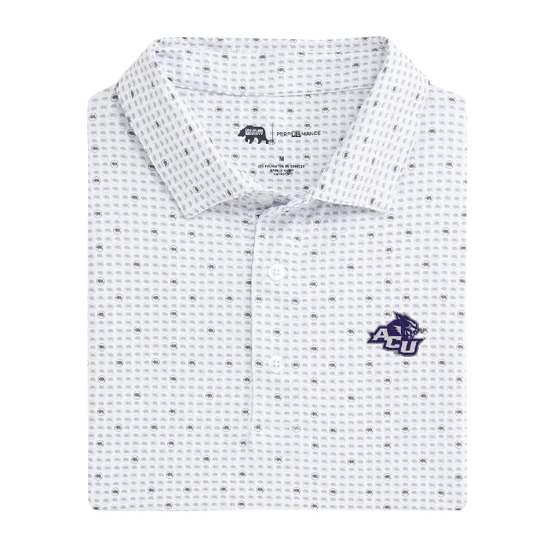 Abilene Christian Tour Logo Printed Performance Polo