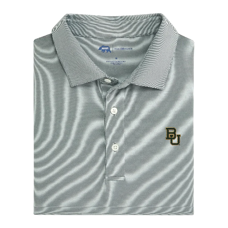 Baylor University Hairline Stripe Performance Polo