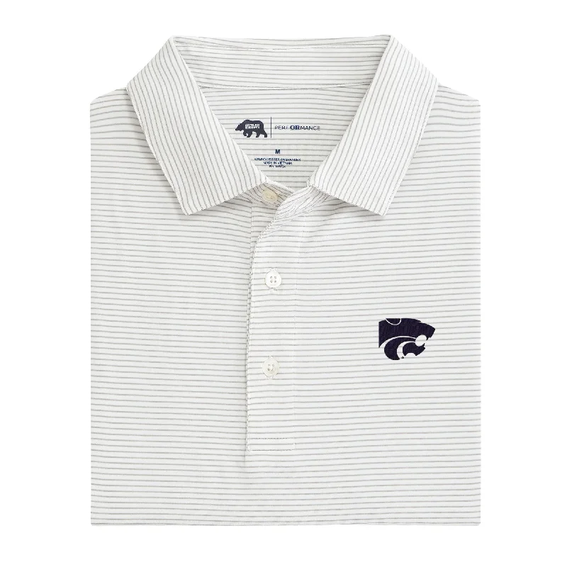 Birdie Stripe Kansas State Performance Polo