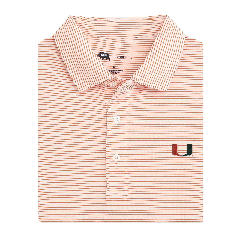 Birdie Stripe Miami Performance Polo