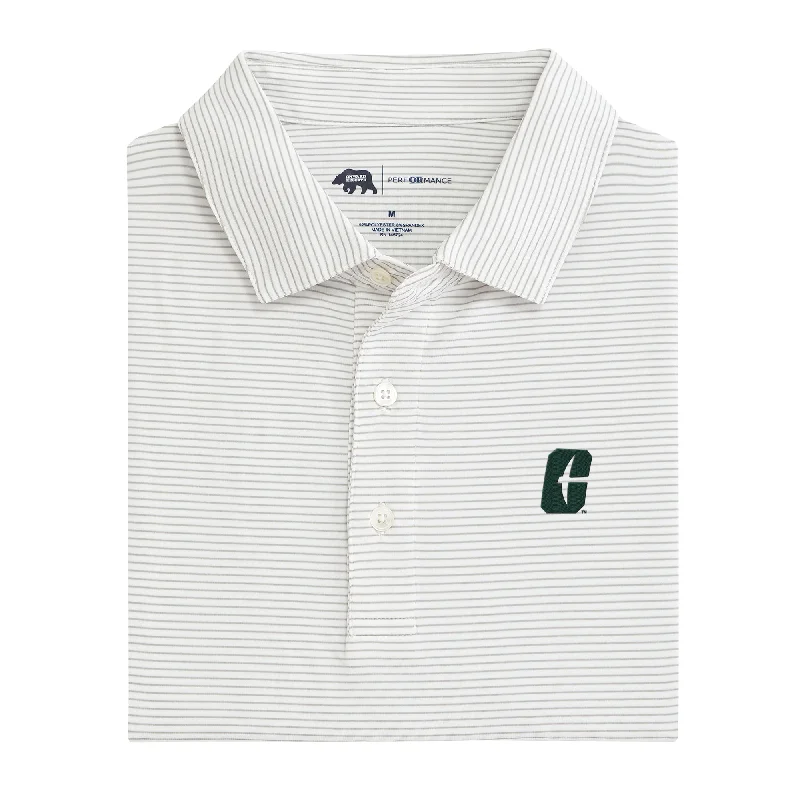 Birdie Stripe UNC Charlotte Performance Polo