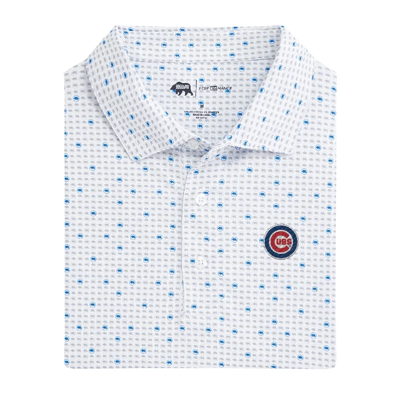 Chicago Cubs Tour Logo Printed Performance Polo