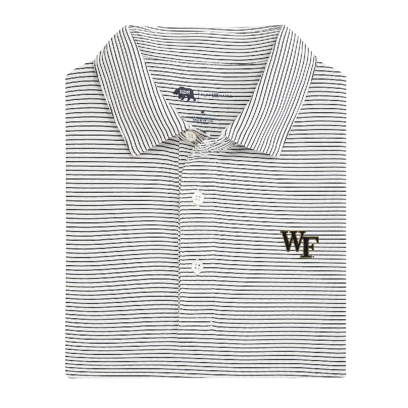 Wake Forest Birdie Stripe Performance Polo