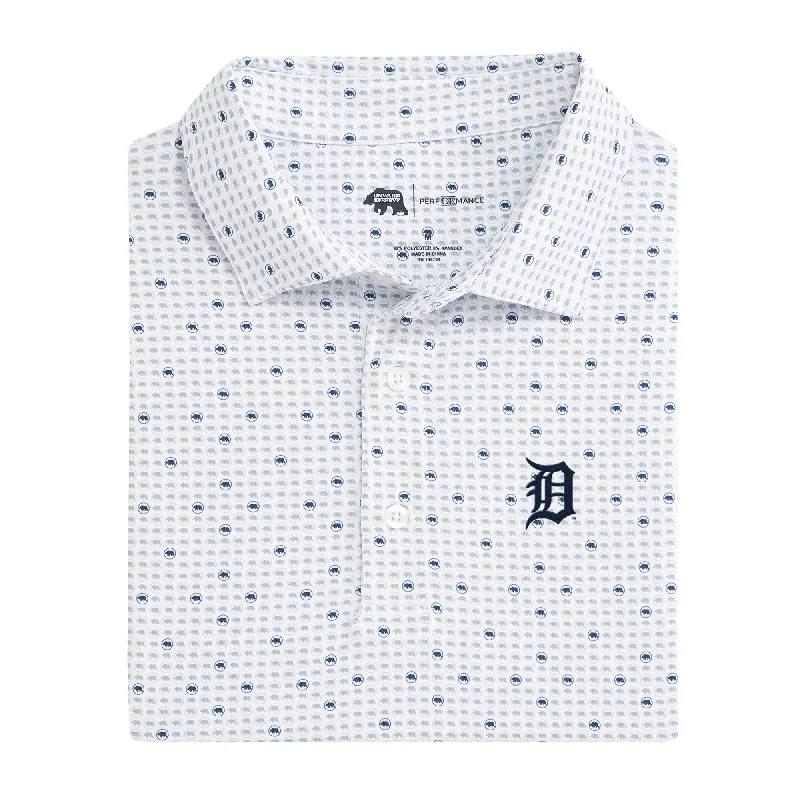 Detroit Tigers Tour Logo Printed Performance Polo